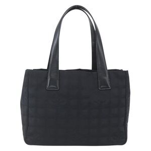 Chanel Travel Line Tote Nylon Black Nylon Tote Bag Bag
